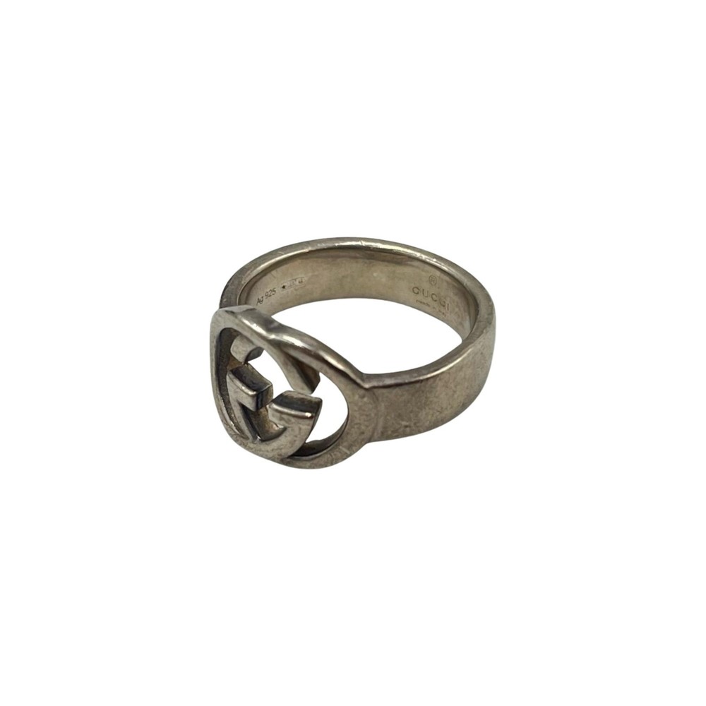 Gucci Interlocking Ring, 925 Sterling Silver, Men… - image 1